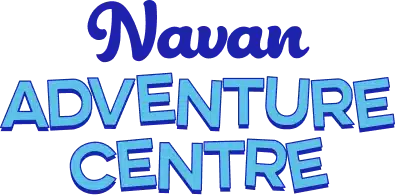Logo for Navan Adventure Centre featuring bold, stylised blue letters spelling "Navan Adventure Centre" on a transparent background—perfect for promoting the Navan Easter event.